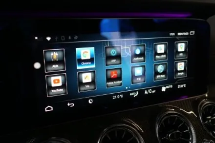 벤츠 W213 E53AMG 순정연동 안드로이드시스템! 그리고 AMG 카본핸들 시공해 드렸습니다! / 서울 중랑