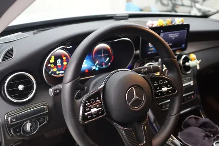 벤츠 W205 20년식 C클래스 차량에 최강만족도 디지털콕핏 계기판 시공했어요! / 중랑, 동대문, 광진구, 성동구