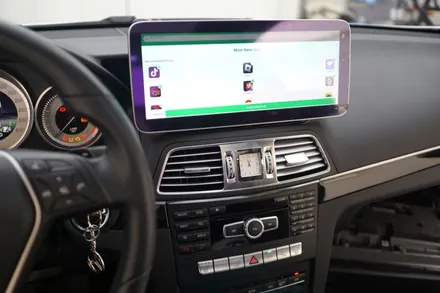 W212 E클래스 쿠페 블랙아웃~! 고장난 순정모니터를 12.3인치 대화면 모니터로 교체~ 수리해드려요! / 중랑, 동대문, 광진구, 성동구