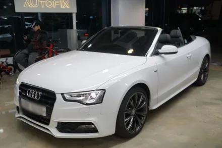 아우디 A5 까지고해진 순정 핸들을 알칸타라 카본핸들로 교체해 드렸습니다~! / 중랑, 동대문, 광진구, 성동구