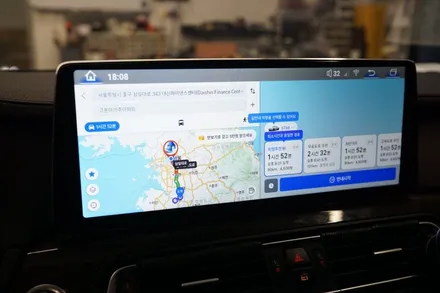 BMW 7시리즈 순정 모니터의 아쉬움 해결 12.3인치 안드로이드 시공 / 서울 중랑