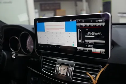 W212 E클래스 국산모니터 12.3인치 와 M2C안드로이드 네비게이션의 꿀조합~! / 중랑, 동대문, 광진구, 성동구