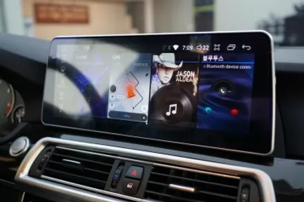 BMW F10 5시리즈 CIC 버전 12.3인치 안드로이드 올인원 장착하기! / 중랑, 동대문, 광진구, 성동구