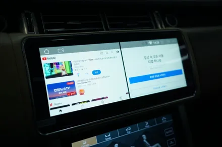 랜드로버 16년식 레인지로버 보그 순정기능 그대로 연동가능한 전동플립 모니터로 실내컨버전 완성 했습니다! / 중랑, 동대문, 광진구, 성동구