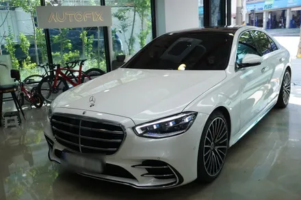 벤츠 23년식  W223 S클래스 천장 부메스터 엠비언트 스피커 장착하기! / 중랑, 동대문, 광진구, 성동구