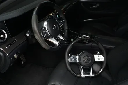 벤츠 W213 E53AMG 순정연동 안드로이드시스템! 그리고 AMG 카본핸들 시공해 드렸습니다! / 서울 중랑