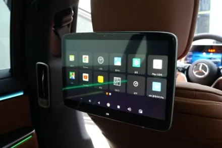 벤츠 W223 신형S클래스 액티브엠비언트 순정형 리어모니터로 S580 옵션 만들기~! / 중랑, 동대문, 광진구, 성동구