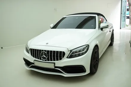 벤츠 C클래스 컨버터블 W205 송풍구 엠비언트와 AMG 로고엠비언트 풀튜닝! / 중랑, 동대문, 광진구, 성동구