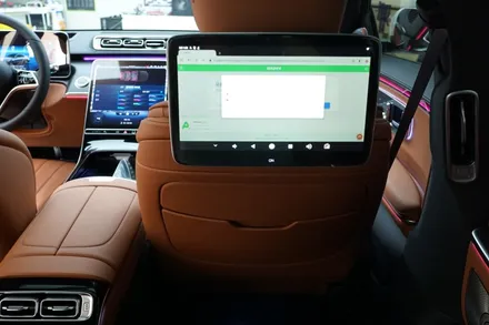 벤츠 W223 신형S클래스 액티브엠비언트 순정형 리어모니터로 S580 옵션 만들기~! / 중랑, 동대문, 광진구, 성동구