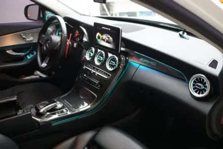 W205 C클래스 엠비언트 없는 옵션에 순정형 엠비언트 만들기~! 64색 엠비언트 송풍구와 부메스터트위터도 함께요!! / 중랑, 동대문, 광진구, 성동구