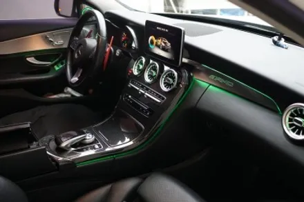 W205 C클래스 엠비언트 없는 옵션에 순정형 엠비언트 만들기~! 64색 엠비언트 송풍구와 부메스터트위터도 함께요!! / 중랑, 동대문, 광진구, 성동구