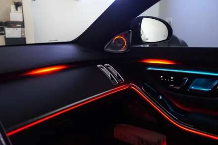 벤츠 W223 신형 S클래스 S450 롱바디 차량에 순정형 액티브엠비언트 장착하기~ 이런 퀄리티 첨보실걸요? / 중랑, 동대문, 광진구, 성동구