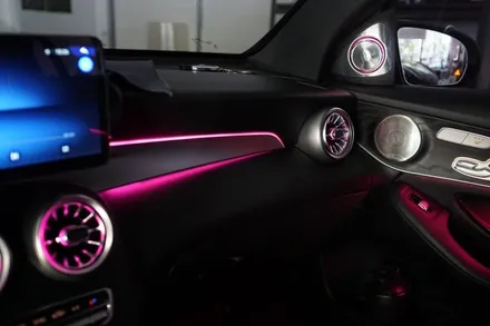 벤츠 GLC 클래스 디지털계기판 부터 12.3인 대화면 모니터 그리고 엠비언트까지 실내컨버전 풀시공 해드렸어요! / 서울 중랑