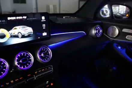 벤츠 GLC 클래스 디지털계기판 부터 12.3인 대화면 모니터 그리고 엠비언트까지 실내컨버전 풀시공 해드렸어요! / 서울 중랑