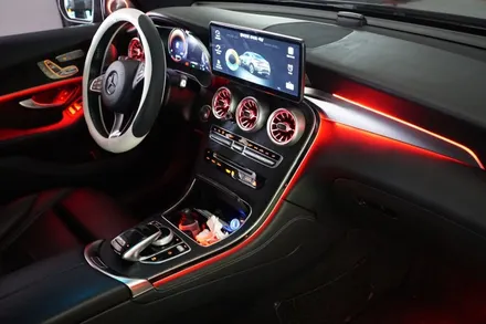 벤츠 GLC 클래스 디지털계기판 부터 12.3인 대화면 모니터 그리고 엠비언트까지 실내컨버전 풀시공 해드렸어요! / 서울 중랑