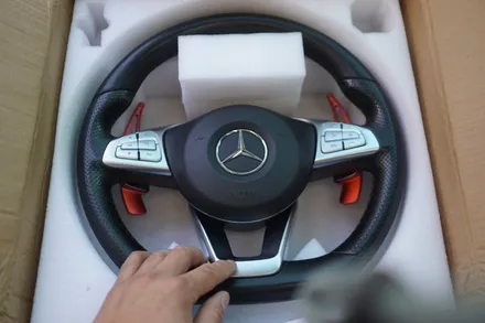 벤츠 C43 AMG 카브리올레  64 엠비언트 업그레이드 , 엠비언트 송풍구 그리고 AMG카본핸들의 최고의 조합! / 서울 중랑