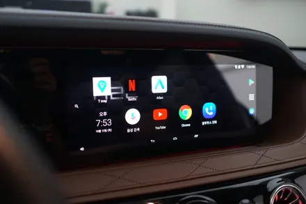 W222 후기형 S63AMG 순정모니터에 안드로이드시스템 장착하기~! / 중랑, 동대문, 광진구, 성동구