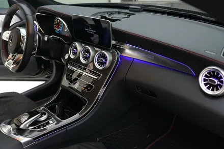 W205 C43AMG 카브리올레 64색 순정연동 엠비언트 송풍구 작업~ 그리고 센터스피커 교체하기! / 중랑, 동대문, 광진구, 성동구