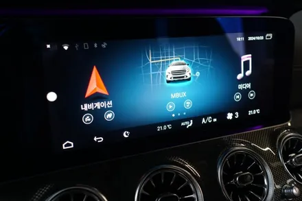 벤츠 W213 E53AMG 순정연동 안드로이드시스템! 그리고 AMG 카본핸들 시공해 드렸습니다! / 서울 중랑