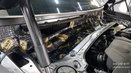 전주자동차방음 팰리세이드 휀다방음+엔진룸방음 / 전주