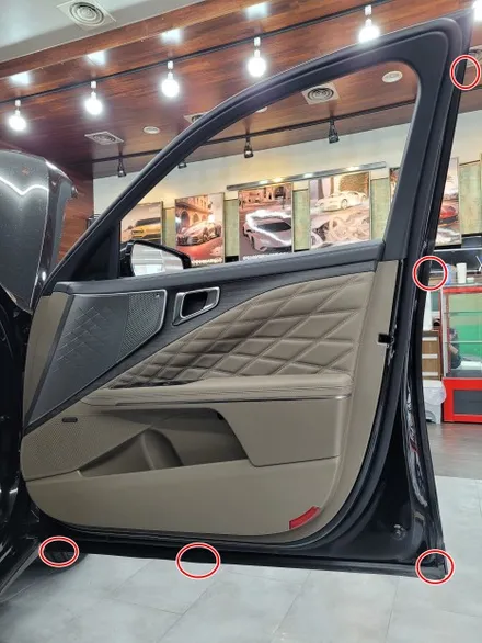 전주자동차방음 기아 K8 하이브리드 휀더방음+도어방음+풍절음 까지 B패키지로 한번에 시공했어요 !! / 전주