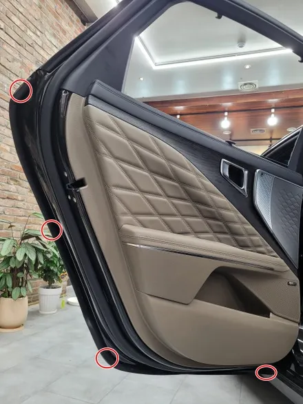 전주자동차방음 기아 K8 하이브리드 휀더방음+도어방음+풍절음 까지 B패키지로 한번에 시공했어요 !! / 전주