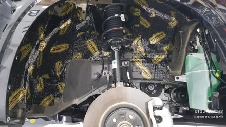 전주자동차방음 팰리세이드 휀다방음+엔진룸방음 / 전주