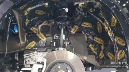 전주자동차방음 팰리세이드 휀다방음+엔진룸방음 / 전주