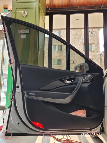 전주자동차방음 그랜저HG 풍절음 차단 작업해보았어요 !~~ / 전주