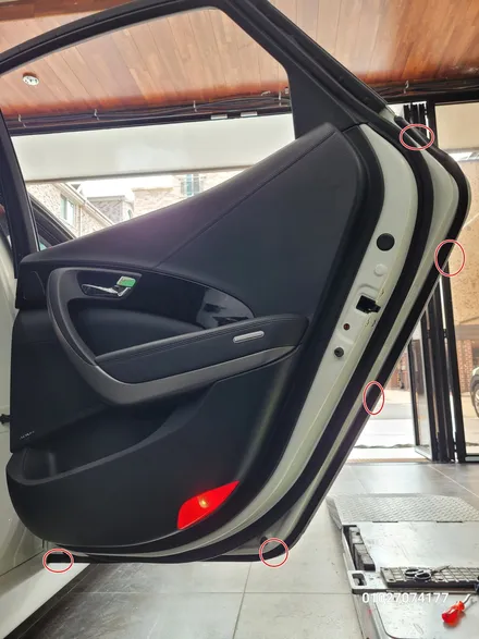 전주자동차방음 그랜저HG 풍절음 차단 작업해보았어요 !~~ / 전주