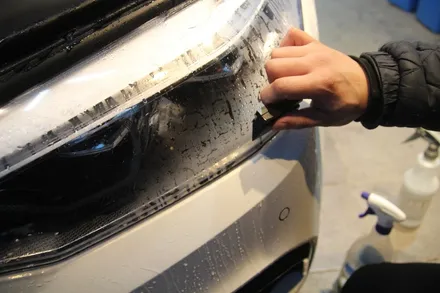 송도 라이트필름[BMW 520d]송도 헤드라이트필름은 오토엠 송도점에 맞겨주세요! / 인천 송도동