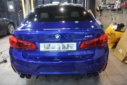 인천 송도 BMW M5전체 PPF 시공으로 뛰어난 광도감과 완벽한 차량 보호가 가능합니다.(X-PEL ULTIMATE FILM)엑스펠 얼메이트 필름!!! / 인천 송도동