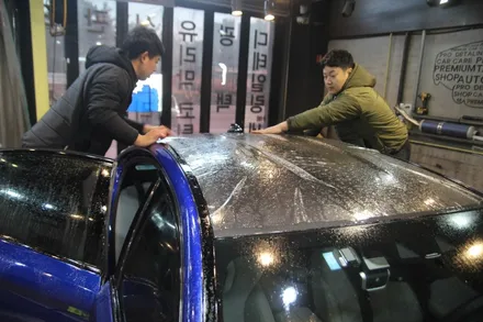 인천 송도 BMW M5전체 PPF 시공으로 뛰어난 광도감과 완벽한 차량 보호가 가능합니다.(X-PEL ULTIMATE FILM)엑스펠 얼메이트 필름!!! / 인천 송도동