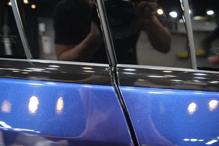 송도 오토엠 BMW 크롬몰딩 블랙유광 부분랩핑 / 인천 송도동
