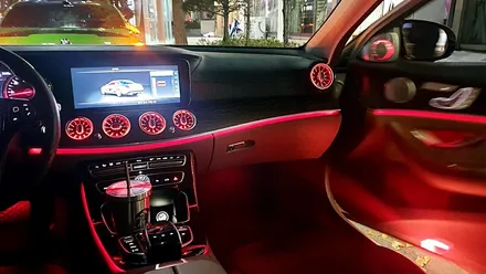 벤츠 E클래스 전동트위터 송풍구 엠비언트 창원 시공후기