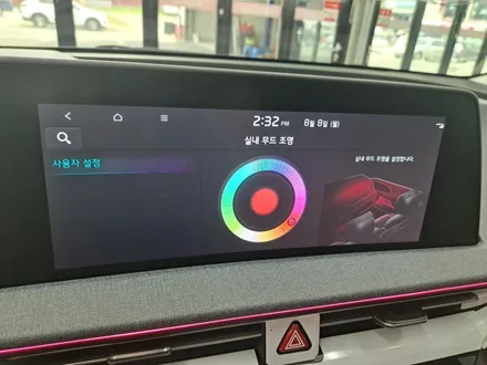 울산 EV6 DMX 엠비언트 기본세트+풋등+순정활성화 시공 / 울산, 포항