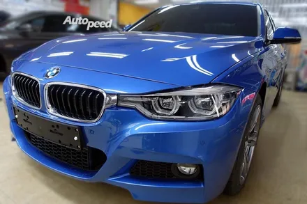 BMW320d 블루 : 레이노S7 썬팅 시공으로 완벽해진 실루엣 / 서울 성동구 성수동2가