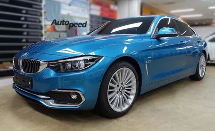 BMW420d Gran Coupe 스냅퍼 락 블루 레이노썬팅시공기 / 서울 성동구 성수동2가