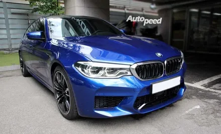 BMW M5 마리나베이블루 브이쿨K 썬팅과의 조화 / 서울 성동구 성수동2가