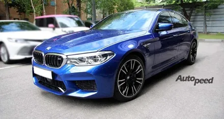 BMW M5 마리나베이블루 브이쿨K 썬팅과의 조화 / 서울 성동구 성수동2가