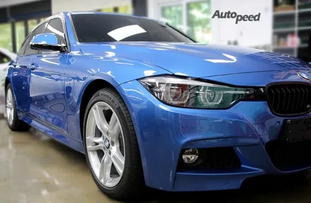 BMW330i M 스포츠패키지 (#B45 에스토릴블루 색상) 레이노S9 틴팅시공기 / 서울 성동구 성수동2가