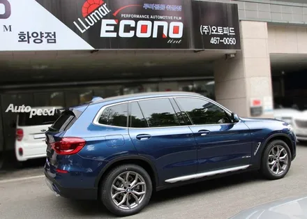 BMW X3 딥씨블루 썬팅 이코노라티 시공기 / 서울 성동구 성수동2가