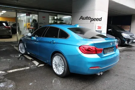 BMW420d Gran Coupe 스냅퍼 락 블루 레이노썬팅시공기 / 서울 성동구 성수동2가