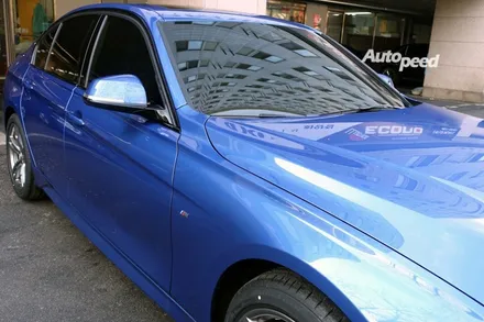 BMW320d 블루 : 레이노S7 썬팅 시공으로 완벽해진 실루엣 / 서울 성동구 성수동2가