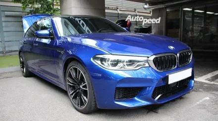 BMW M5 마리나베이블루 브이쿨K 썬팅과의 조화 / 서울 성동구 성수동2가