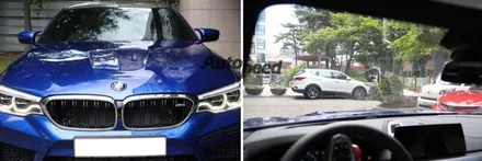 BMW M5 마리나베이블루 브이쿨K 썬팅과의 조화 / 서울 성동구 성수동2가