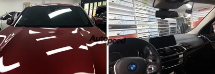 서울 BMW X4 레드색상과 브이쿨 PDI 틴팅의 환상조화~ / 서울 성동구 성수동2가