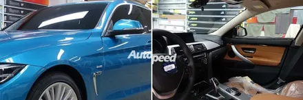 BMW420d Gran Coupe 스냅퍼 락 블루 레이노썬팅시공기 / 서울 성동구 성수동2가