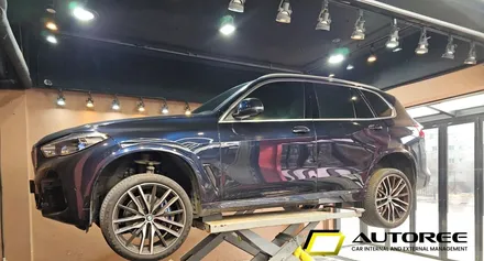 고양 BMW X5 리프트 하부 세차 염화칼슘 제거 기본 하부 세차 일산 / 경기 고양