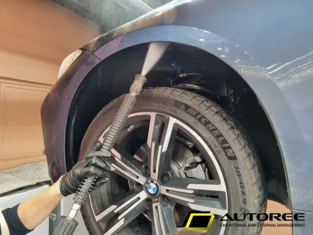 BMW420i 특수 하부 클리닝 - 머플러 비닐 달라붙어 타는 냄새 / 경기 고양